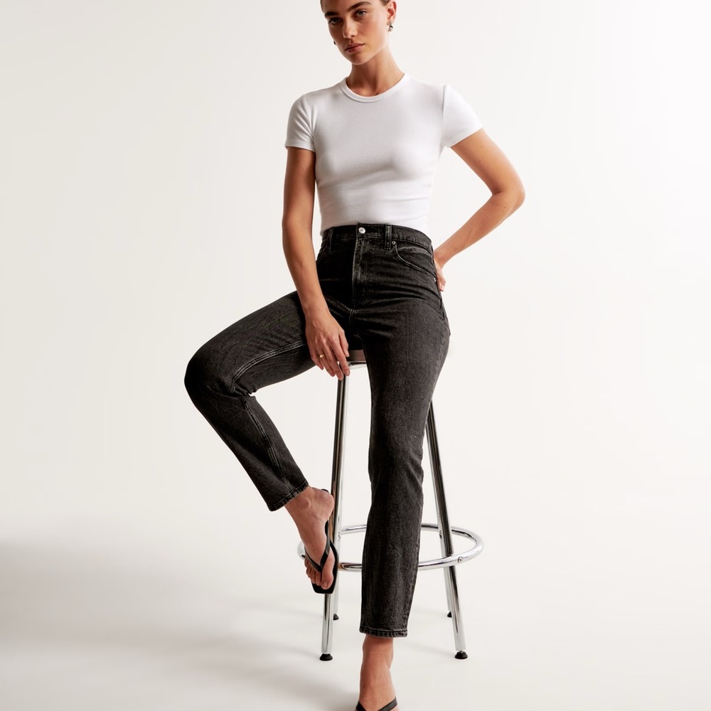 Abercrombie & Fitch High Rise Black Jeans